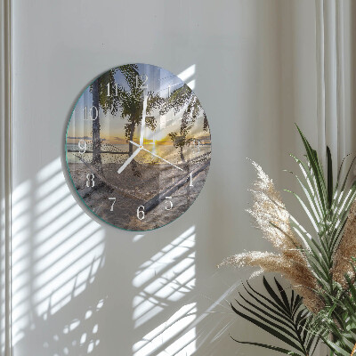 Glas wanduhr Hängematte
