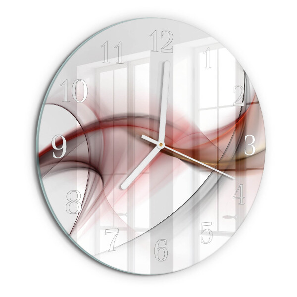 Glas wanduhr Abstraktion