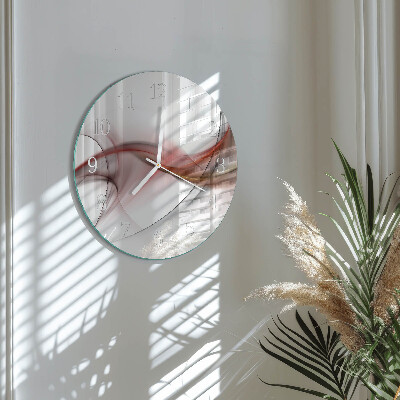 Glas wanduhr Abstraktion