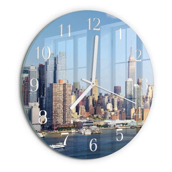 Glas wanduhr Horizont