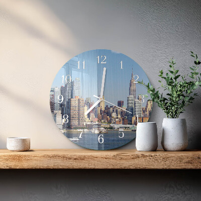Glas wanduhr Horizont