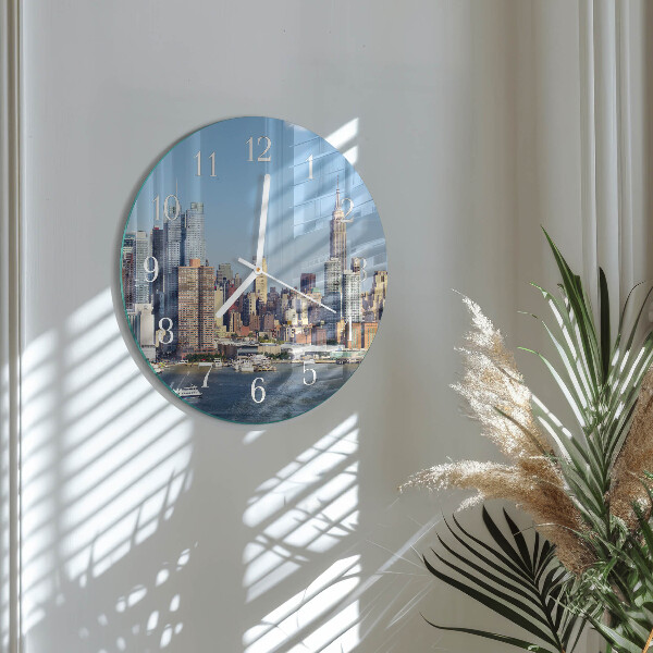 Glas wanduhr Horizont
