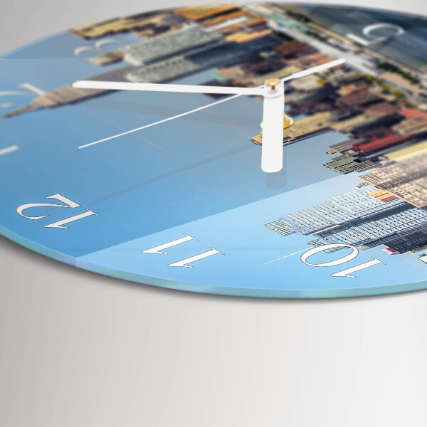 Glas wanduhr Horizont