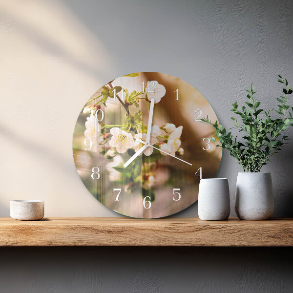 Glas wanduhr Natur