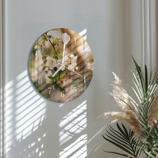 Glas wanduhr Natur