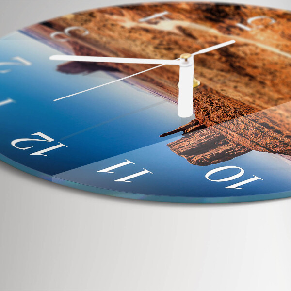 Glas wanduhr Wüste