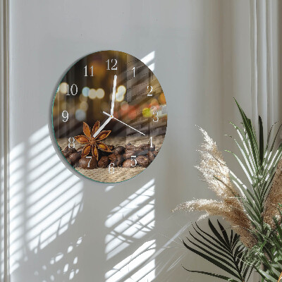 Glas wanduhr Anis