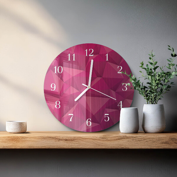 Glas wanduhr Abstraktion