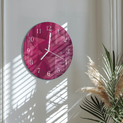 Glas wanduhr Abstraktion