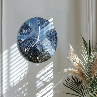 Glas wanduhr Glasgebäude
