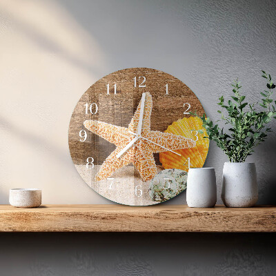 Glas wanduhr Seestern