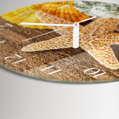 Glas wanduhr Seestern