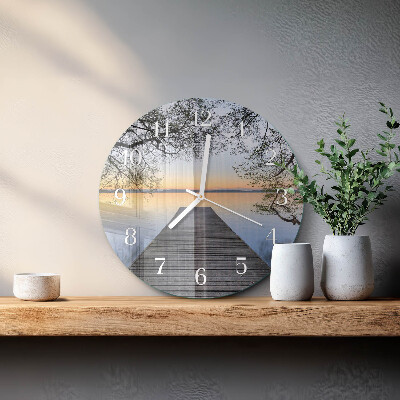Glas wanduhr Dämmerung