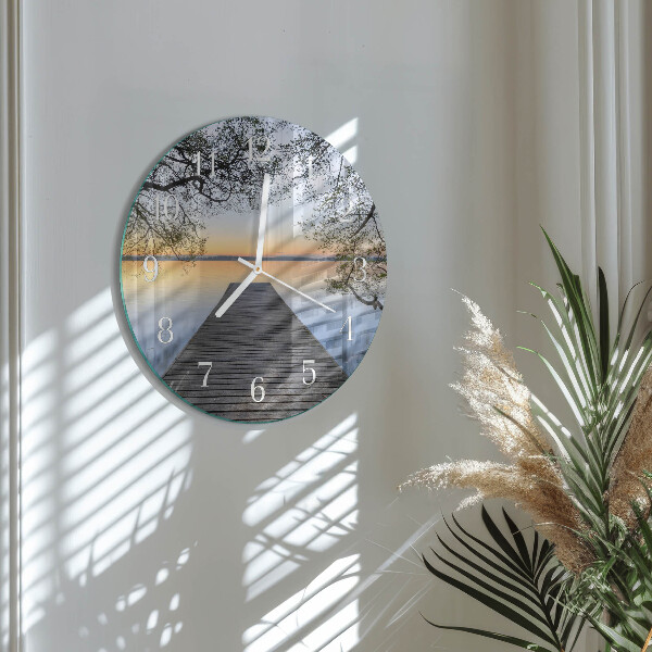 Glas wanduhr Dämmerung