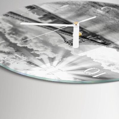 Glas wanduhr Brücke