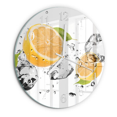 Glas wanduhr Zitronensäure