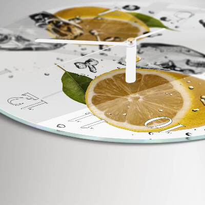 Glas wanduhr Zitronensäure