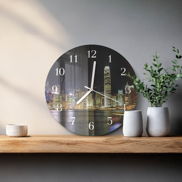 Glas wanduhr Horizont