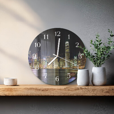 Glas wanduhr Horizont
