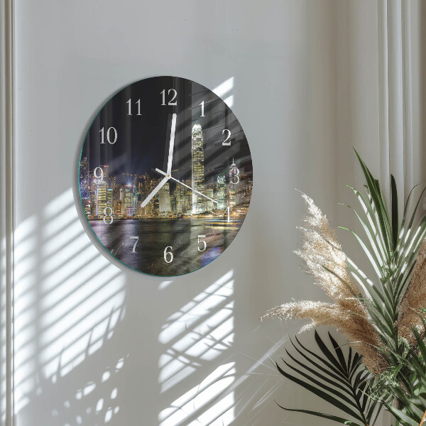 Glas wanduhr Horizont