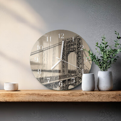 Glas wanduhr Golden Gate