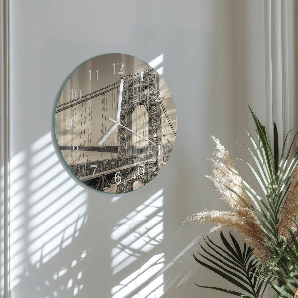 Glas wanduhr Golden Gate