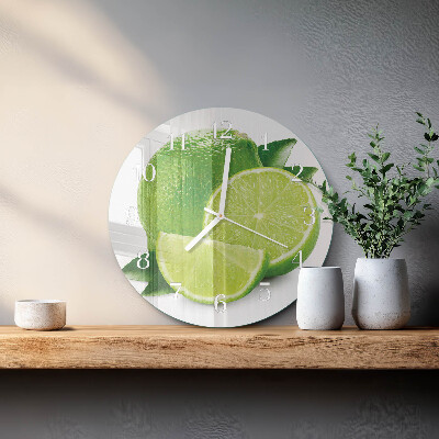Glas wanduhr Kalziumkarbonat