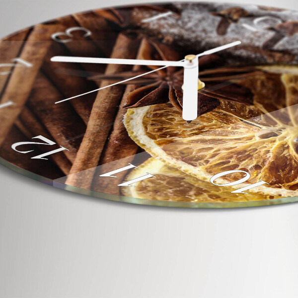 Glas wanduhr Zimtanis