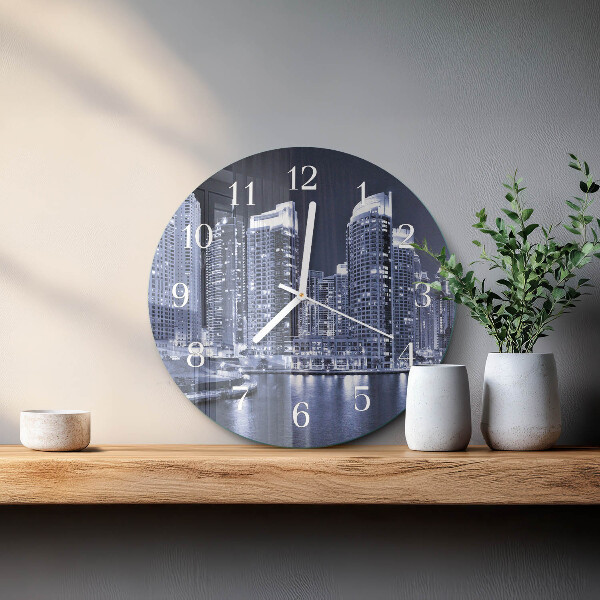 Glas wanduhr Horizont