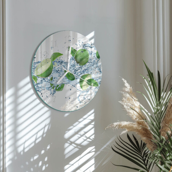 Glas wanduhr Kalziumkarbonat