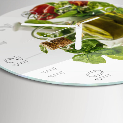 Glas wanduhr Basilikumöl