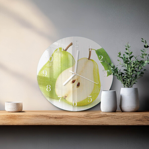 Glas wanduhr Birnen