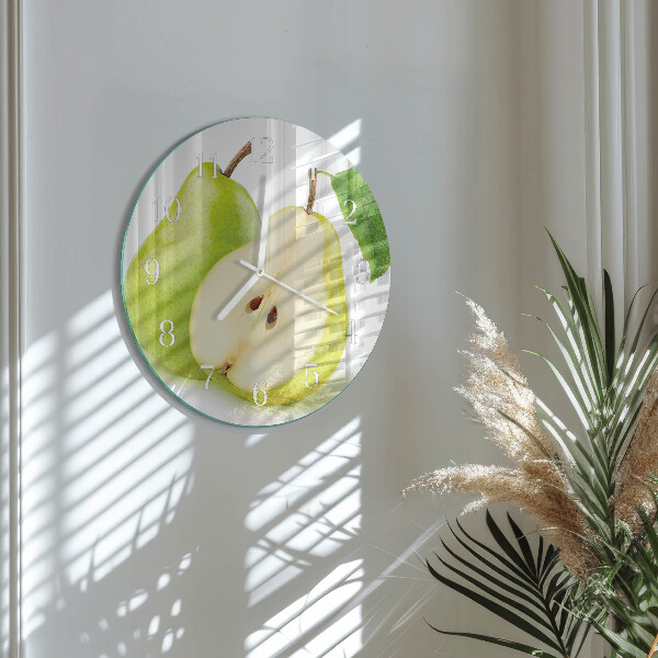 Glas wanduhr Birnen