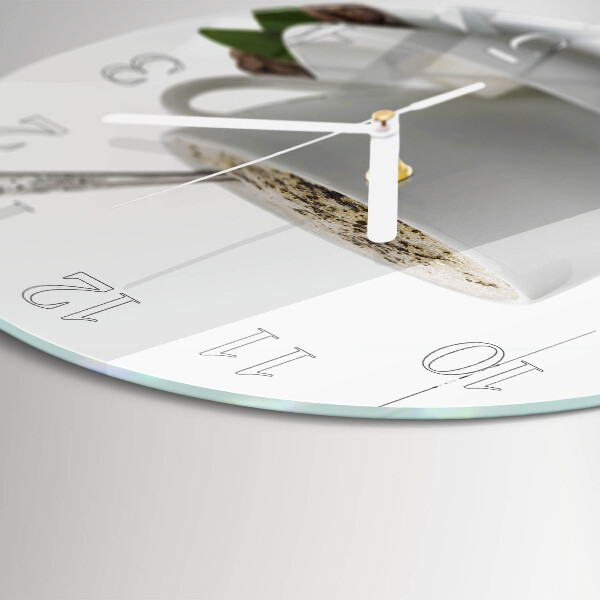 Glas wanduhr Eine Tasse Anis