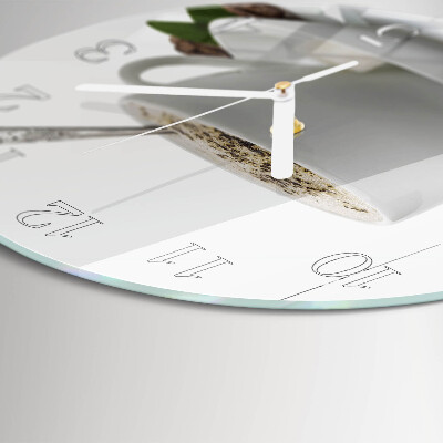 Glas wanduhr Eine Tasse Anis