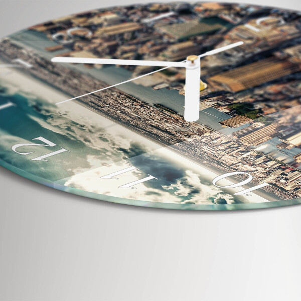 Glas wanduhr New York