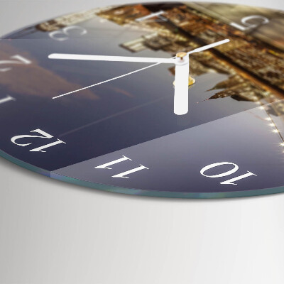 Glas wanduhr Nachtlicht