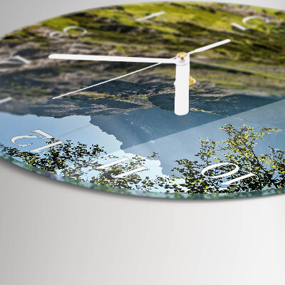 Glas wanduhr Gebirge