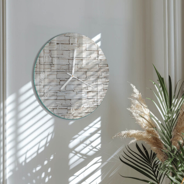 Glas wanduhr Klinker