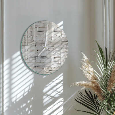 Glas wanduhr Klinker