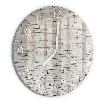 Glas wanduhr Klinker