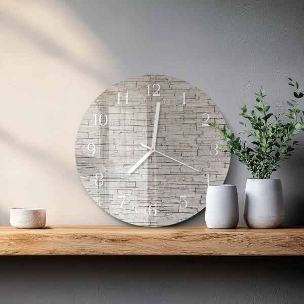 Glas wanduhr Klinker