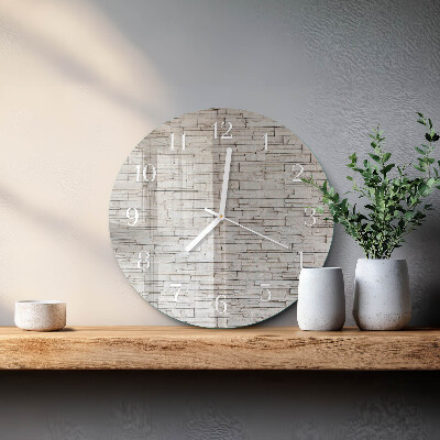 Glas wanduhr Klinker