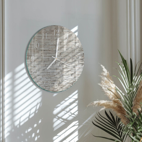 Glas wanduhr Klinker