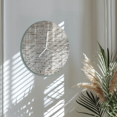 Glas wanduhr Klinker