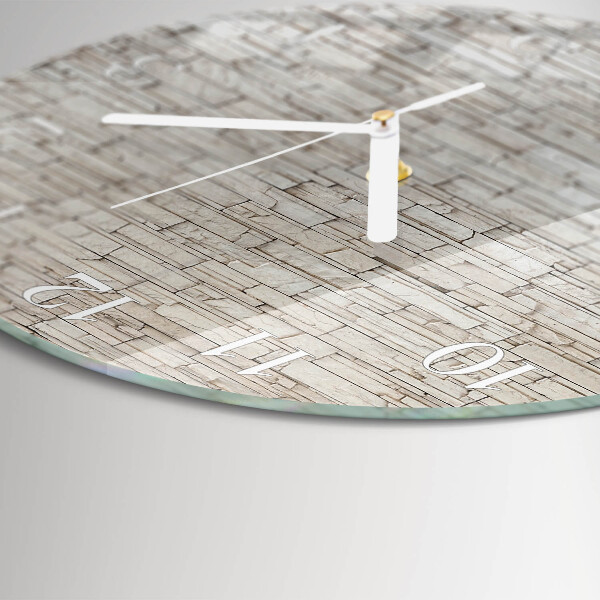 Glas wanduhr Klinker