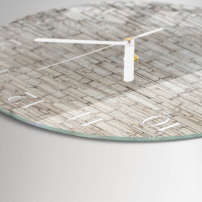 Glas wanduhr Klinker