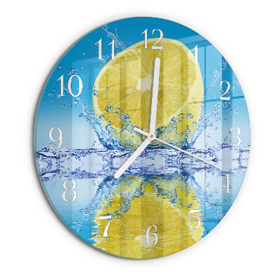 Glas wanduhr Zitronensäure