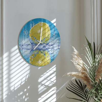 Glas wanduhr Zitronensäure