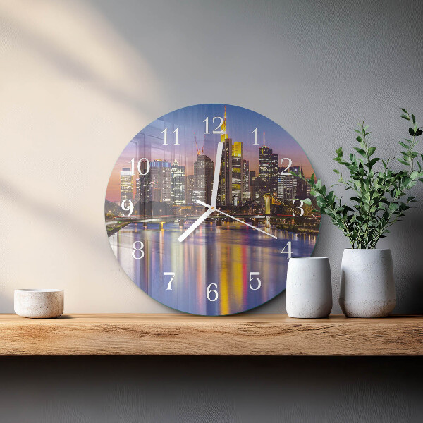 Glas wanduhr Horizont